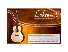 Tablet Screenshot of lakewood-guitars.com